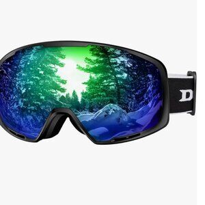 Ski Goggles-UV Protection Anti fog OTG
